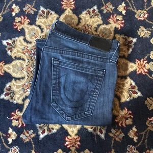 True religion denim blue jeans.